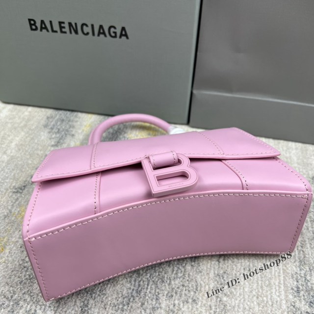 Balenciaga專櫃爆款新色xs號鱷魚紋Hourglass沙漏包 巴黎世家頂級原單手提肩背包 款號：8896 fyj1224